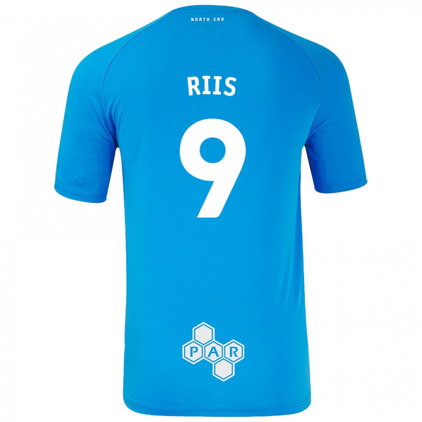 Niño Camiseta Emil Riis #9 Azul Cielo 2ª Equipación 2024/25 La Camisa Perú