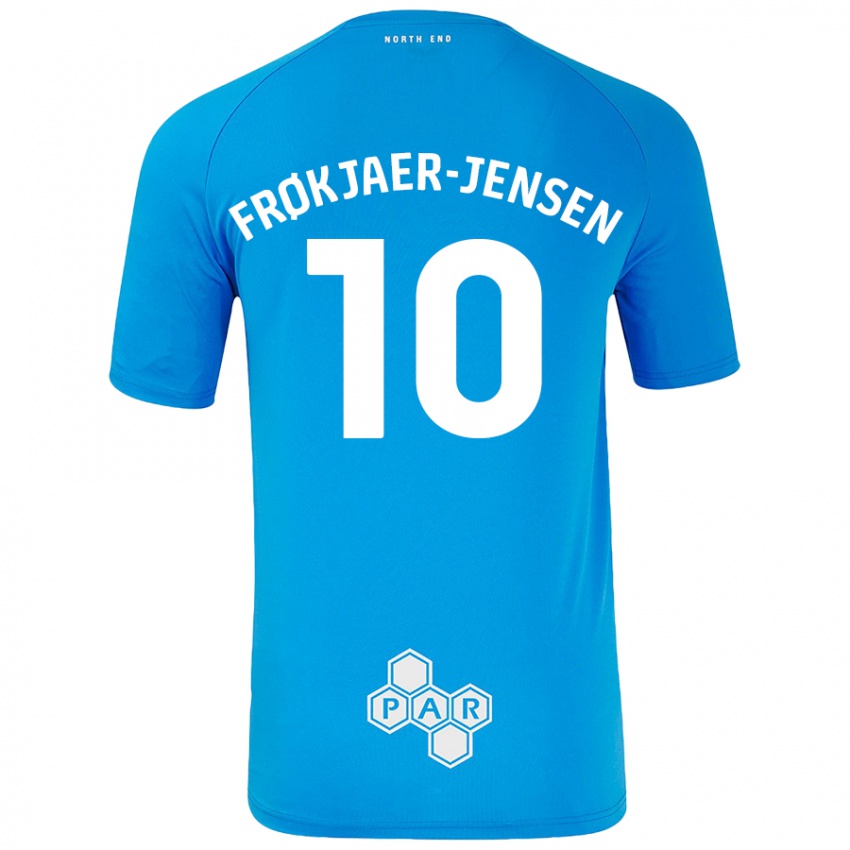 Niño Camiseta Mads Frøkjaer-Jensen #10 Azul Cielo 2ª Equipación 2024/25 La Camisa Perú