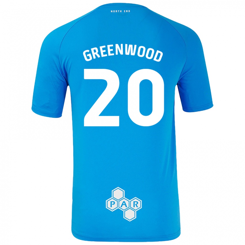 Niño Camiseta Sam Greenwood #20 Azul Cielo 2ª Equipación 2024/25 La Camisa Perú