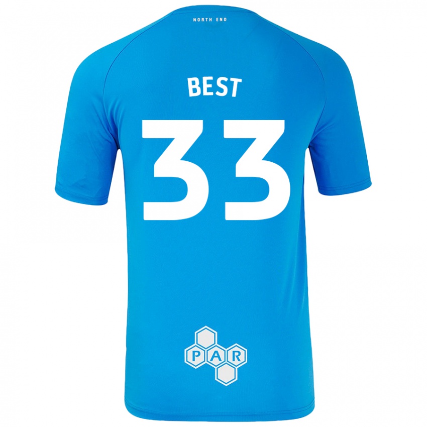 Niño Camiseta Kian Best #33 Azul Cielo 2ª Equipación 2024/25 La Camisa Perú