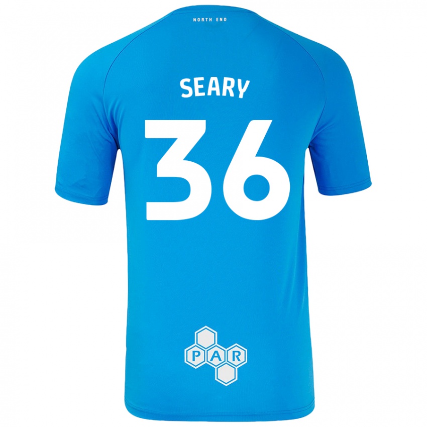 Niño Camiseta Josh Seary #36 Azul Cielo 2ª Equipación 2024/25 La Camisa Perú