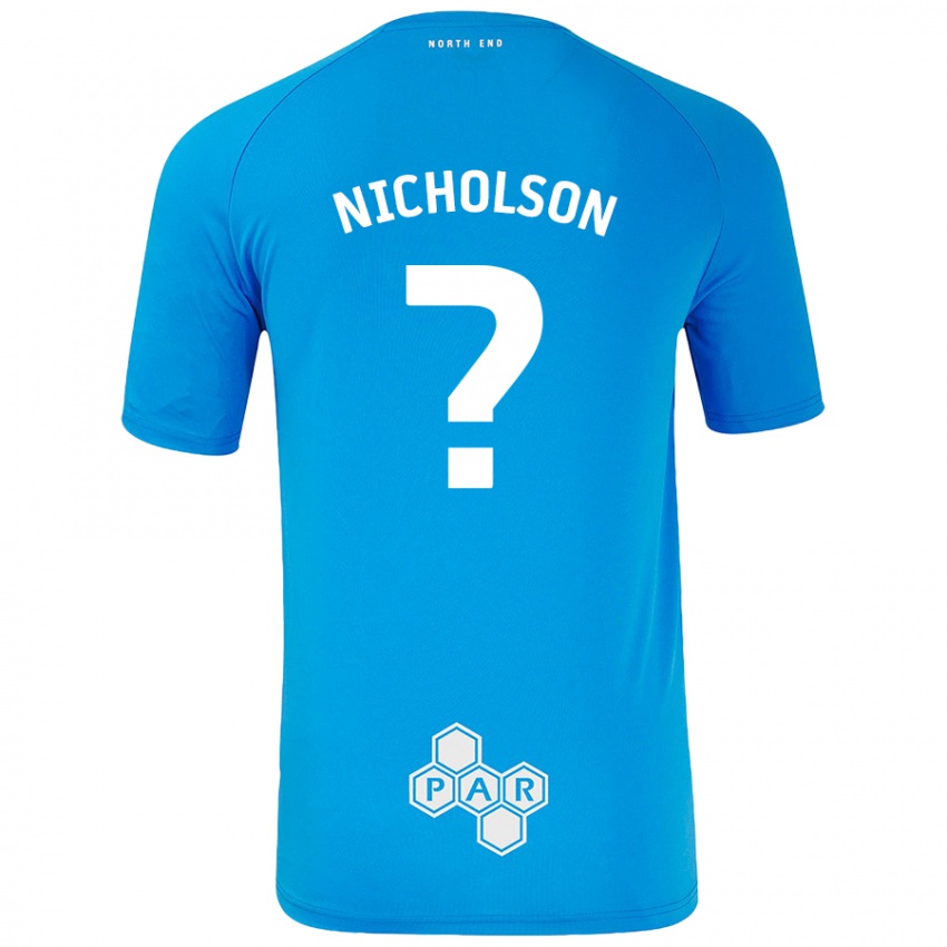 Niño Camiseta Joseph Nicholson #0 Azul Cielo 2ª Equipación 2024/25 La Camisa Perú