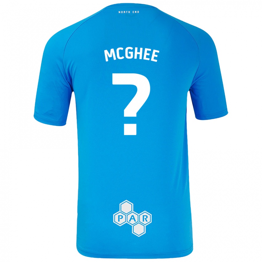 Niño Camiseta Cole Mcghee #0 Azul Cielo 2ª Equipación 2024/25 La Camisa Perú