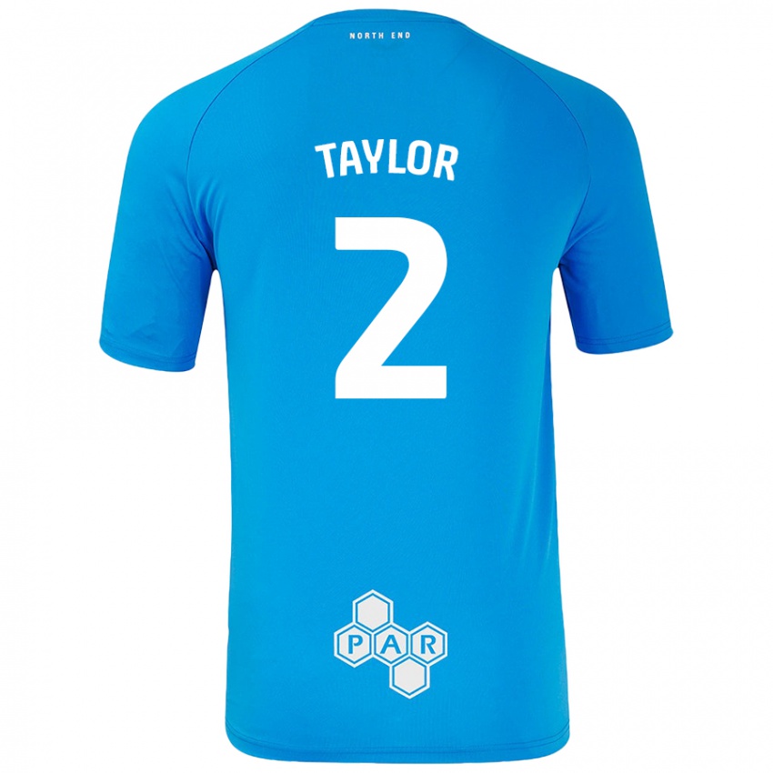 Niño Camiseta Alex Taylor #2 Azul Cielo 2ª Equipación 2024/25 La Camisa Perú