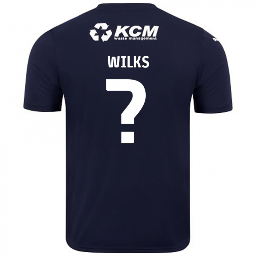 Niño Camiseta Mallik Wilks #0 Azul Marino 2ª Equipación 2024/25 La Camisa Perú