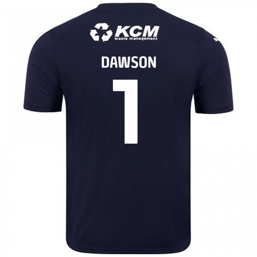 Niño Camiseta Cameron Dawson #1 Azul Marino 2ª Equipación 2024/25 La Camisa Perú