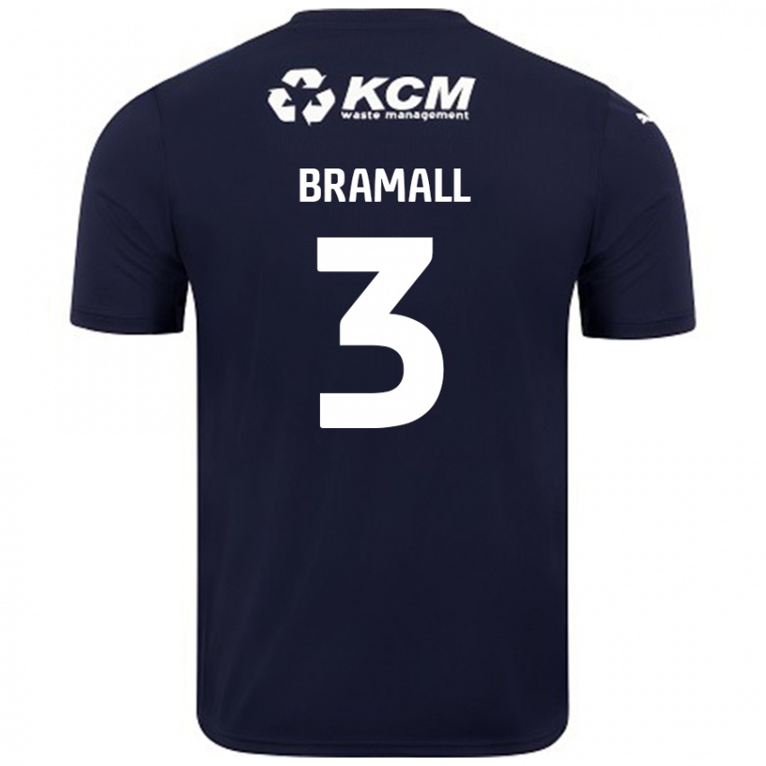 Niño Camiseta Cohen Bramall #3 Azul Marino 2ª Equipación 2024/25 La Camisa Perú