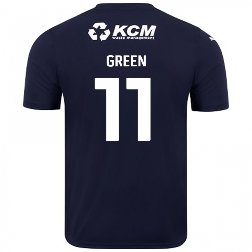 Niño Camiseta Andre Green #11 Azul Marino 2ª Equipación 2024/25 La Camisa Perú