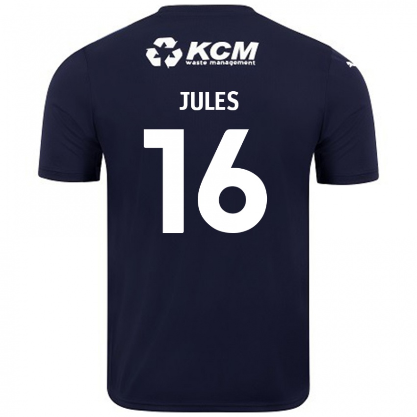 Niño Camiseta Zak Jules #16 Azul Marino 2ª Equipación 2024/25 La Camisa Perú