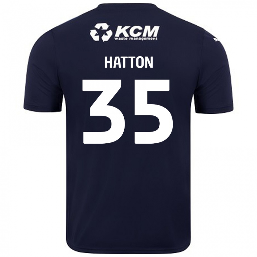 Niño Camiseta Ben Hatton #35 Azul Marino 2ª Equipación 2024/25 La Camisa Perú