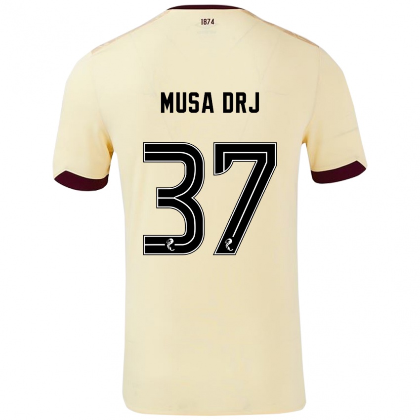 Niño Camiseta Musa Drammeh #37 Crema Burdeos 2ª Equipación 2024/25 La Camisa Perú