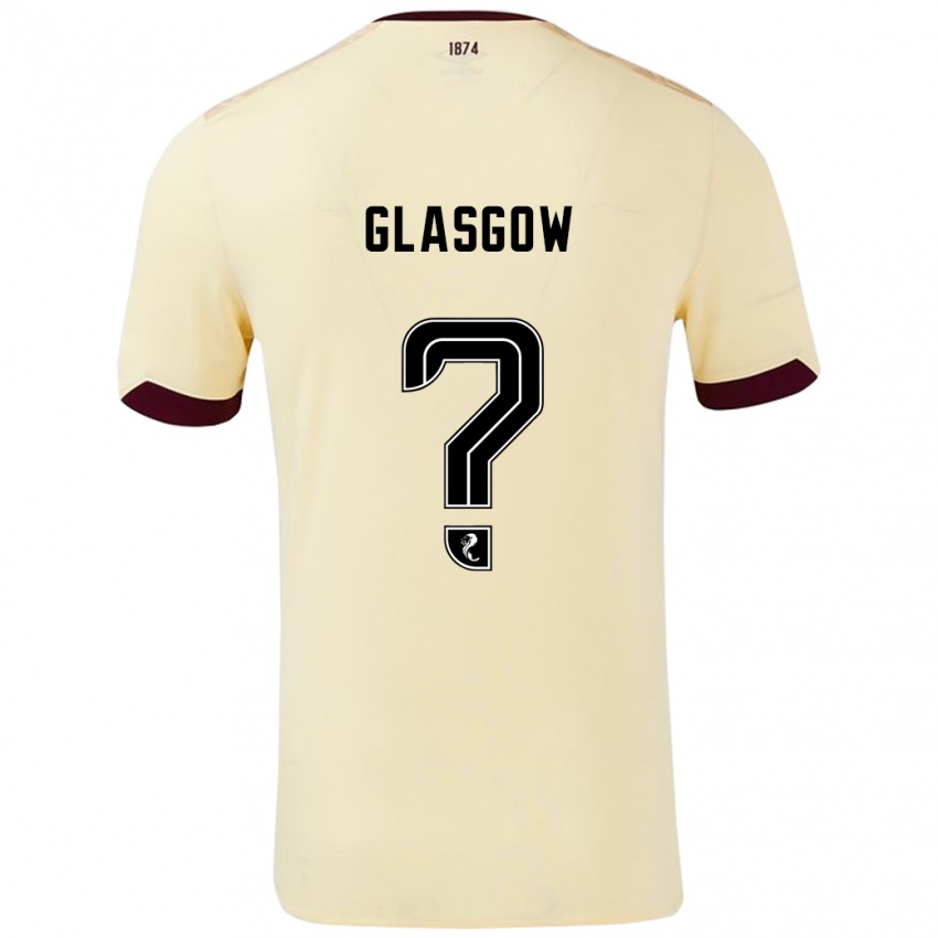 Niño Camiseta Euan Glasgow #0 Crema Burdeos 2ª Equipación 2024/25 La Camisa Perú