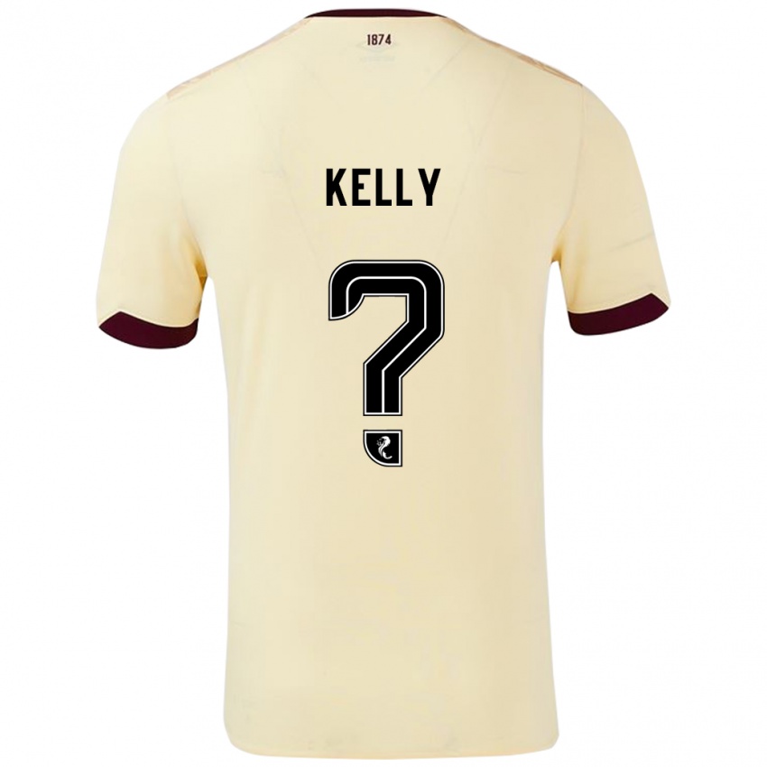 Niño Camiseta Ryan Kelly #0 Crema Burdeos 2ª Equipación 2024/25 La Camisa Perú