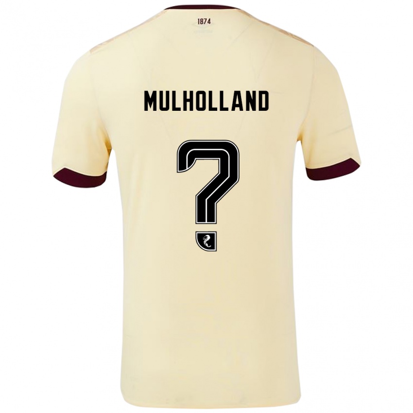 Niño Camiseta James Mulholland #0 Crema Burdeos 2ª Equipación 2024/25 La Camisa Perú