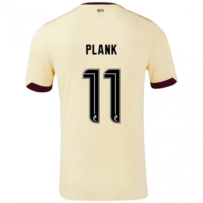 Niño Camiseta Dom Plank #11 Crema Burdeos 2ª Equipación 2024/25 La Camisa Perú