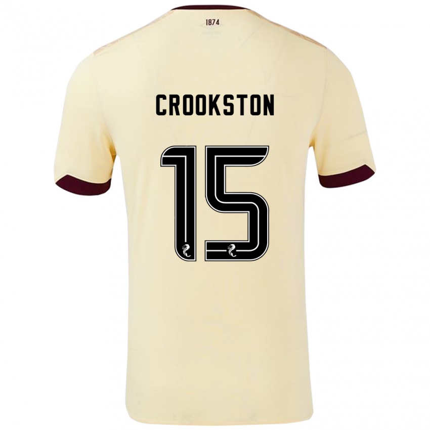 Niño Camiseta Gregor Crookston #15 Crema Burdeos 2ª Equipación 2024/25 La Camisa Perú