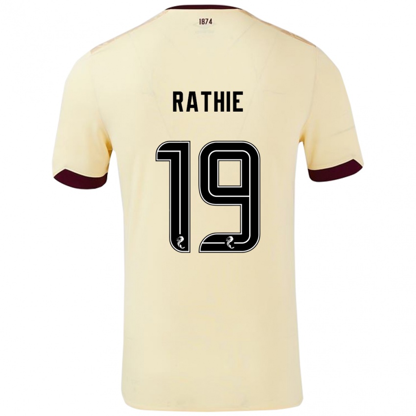 Niño Camiseta Luke Rathie #19 Crema Burdeos 2ª Equipación 2024/25 La Camisa Perú