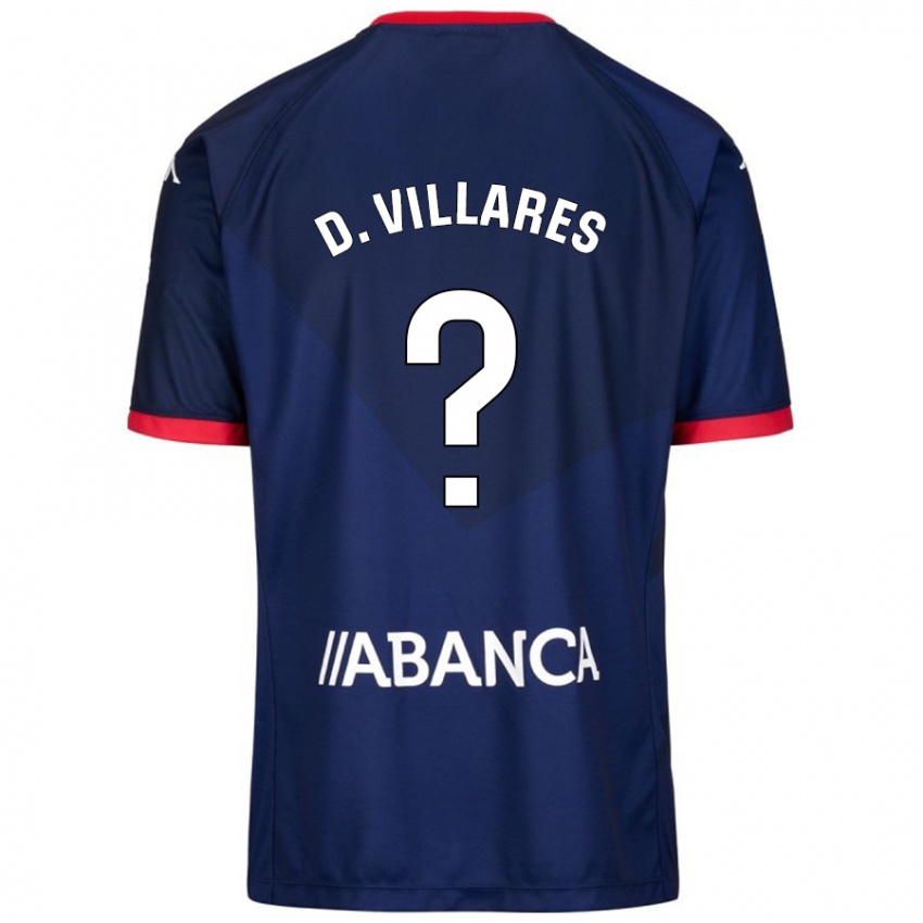 Niño Camiseta Diego Villares #8 Azul Marino 2ª Equipación 2024/25 La Camisa Perú