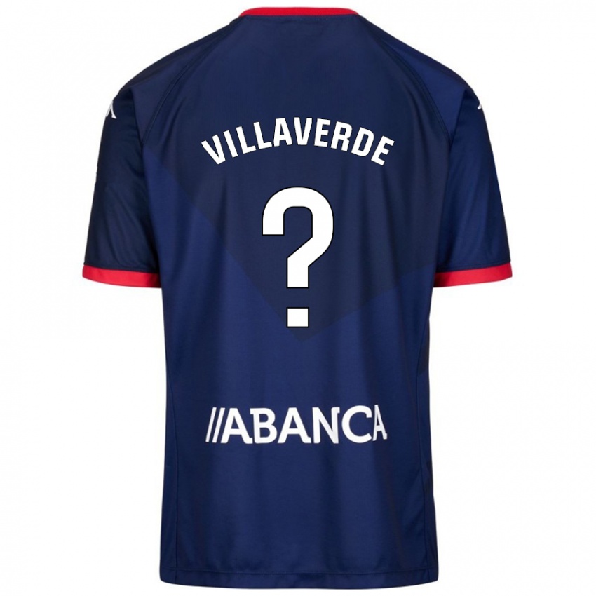 Niño Camiseta Hugo Villaverde #0 Azul Marino 2ª Equipación 2024/25 La Camisa Perú