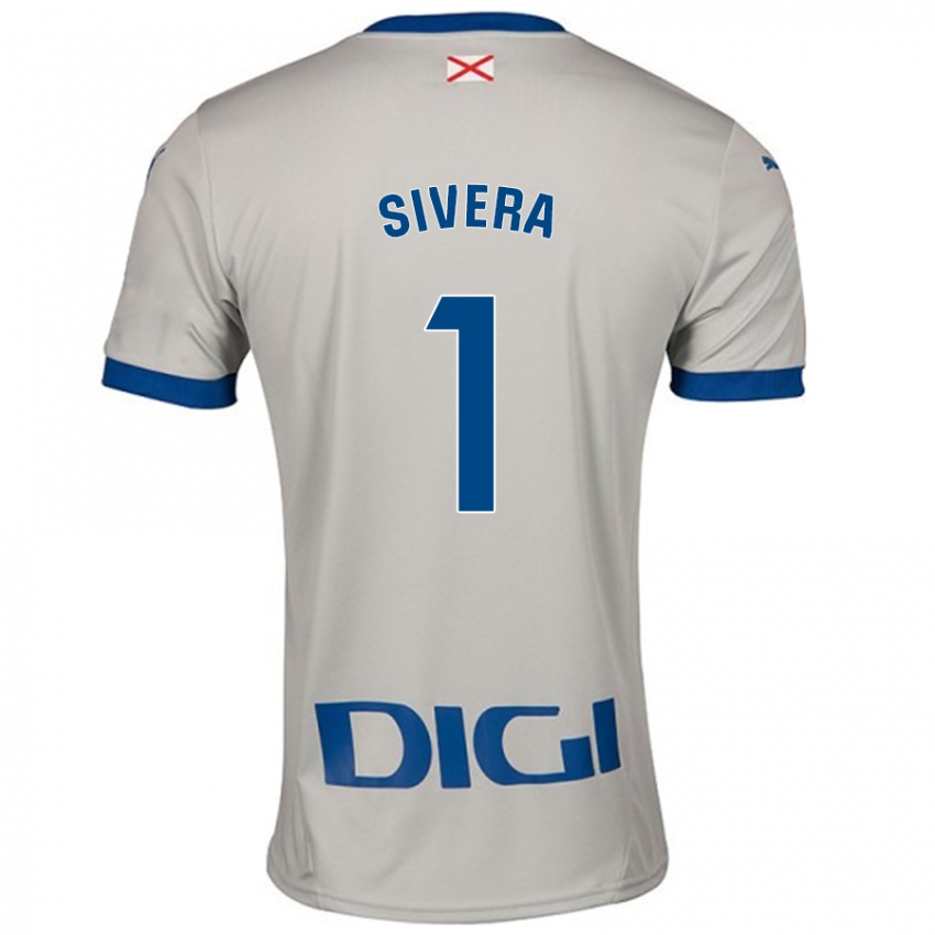 Niño Camiseta Antonio Sivera #1 Gris Claro 2ª Equipación 2024/25 La Camisa Perú