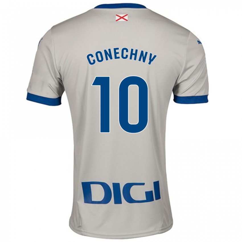 Niño Camiseta Tomás Conechny #10 Gris Claro 2ª Equipación 2024/25 La Camisa Perú