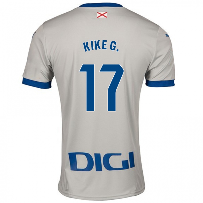 Niño Camiseta Kike García #17 Gris Claro 2ª Equipación 2024/25 La Camisa Perú