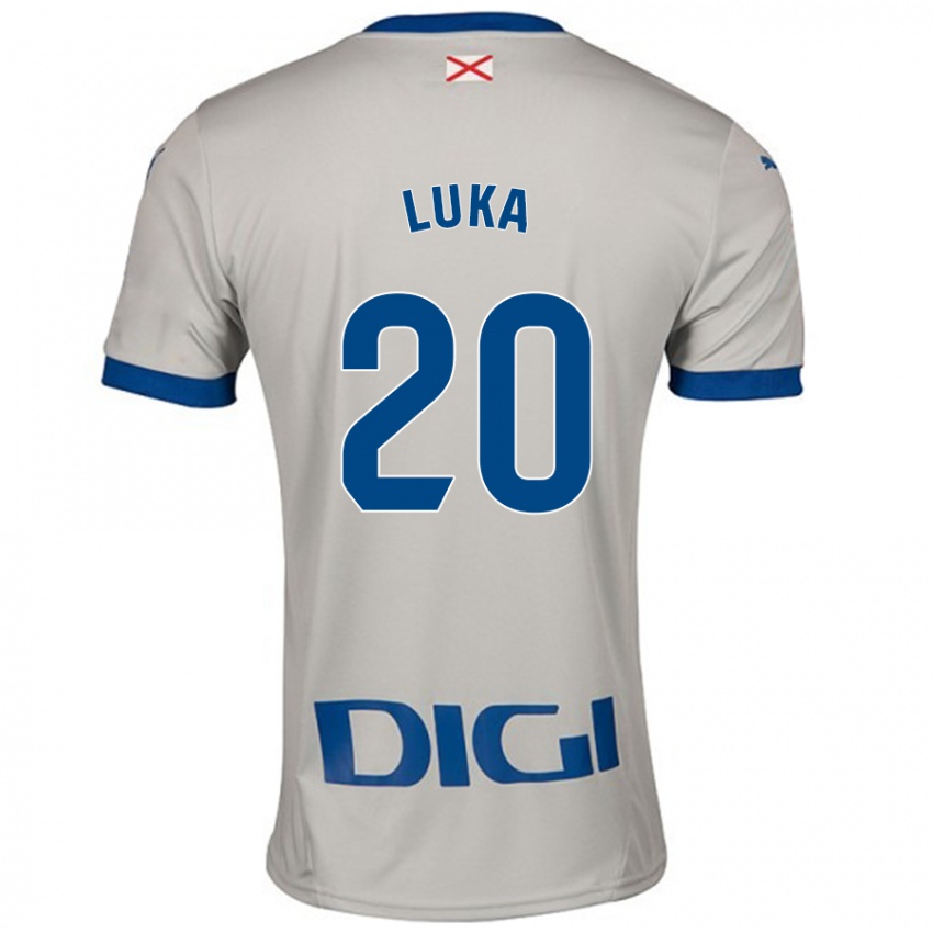 Niño Camiseta Luka Romero #20 Gris Claro 2ª Equipación 2024/25 La Camisa Perú