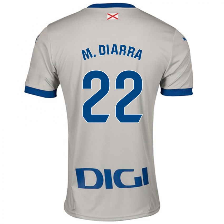 Niño Camiseta Moussa Diarra #22 Gris Claro 2ª Equipación 2024/25 La Camisa Perú