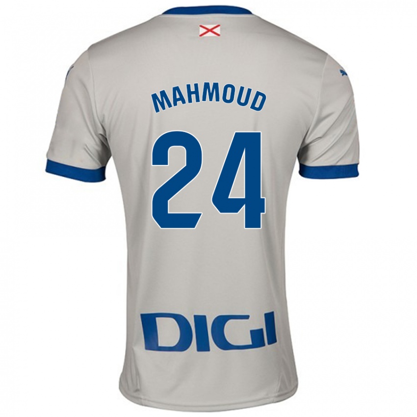 Niño Camiseta Abdallahi Mahmoud #24 Gris Claro 2ª Equipación 2024/25 La Camisa Perú