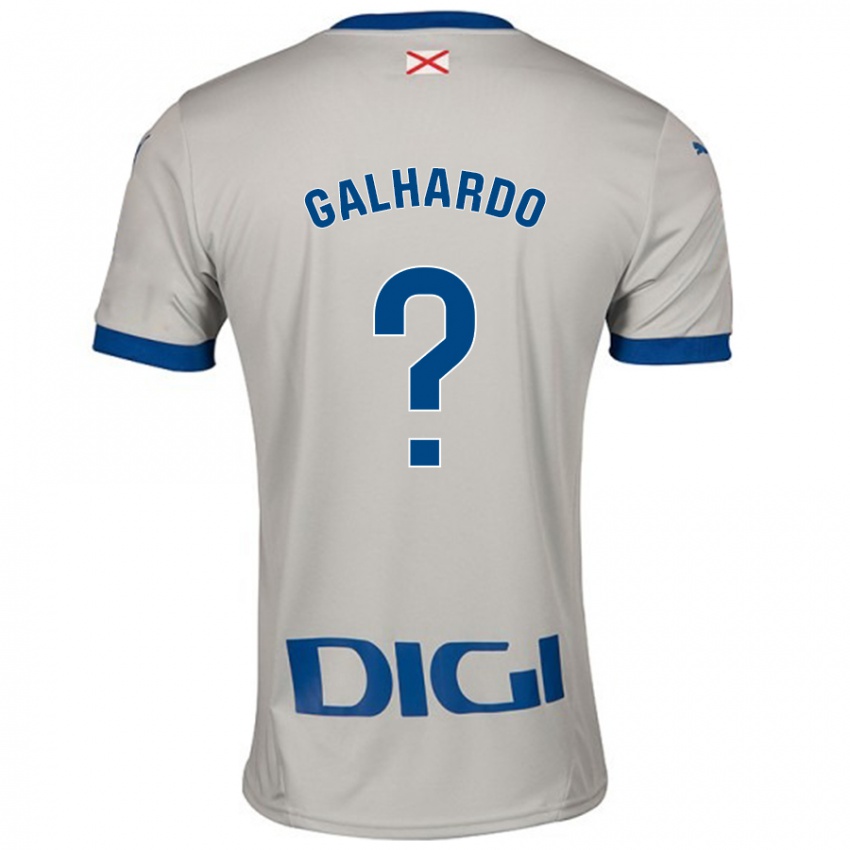 Niño Camiseta Tiago Galhardo #0 Gris Claro 2ª Equipación 2024/25 La Camisa Perú