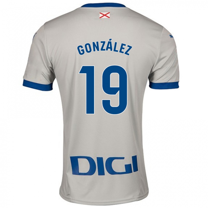 Niño Camiseta Aimar González #19 Gris Claro 2ª Equipación 2024/25 La Camisa Perú