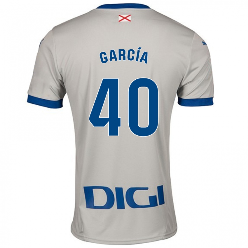 Niño Camiseta Álvaro García #40 Gris Claro 2ª Equipación 2024/25 La Camisa Perú