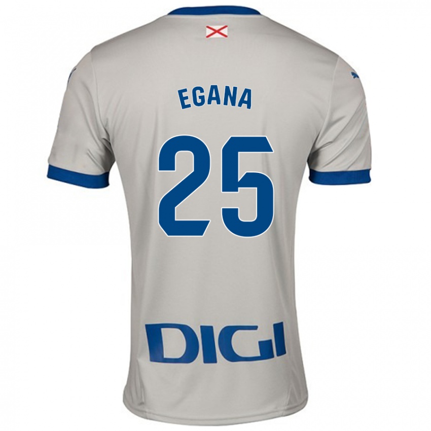 Niño Camiseta Eider Egaña #25 Gris Claro 2ª Equipación 2024/25 La Camisa Perú