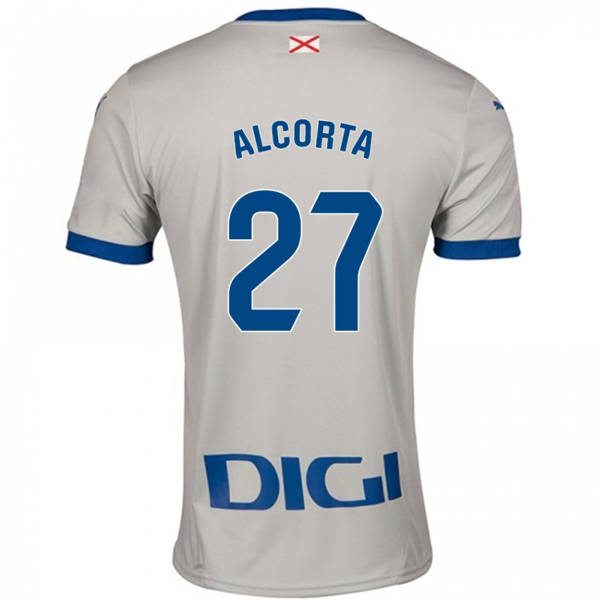 Niño Camiseta Alaitz Alcorta #27 Gris Claro 2ª Equipación 2024/25 La Camisa Perú