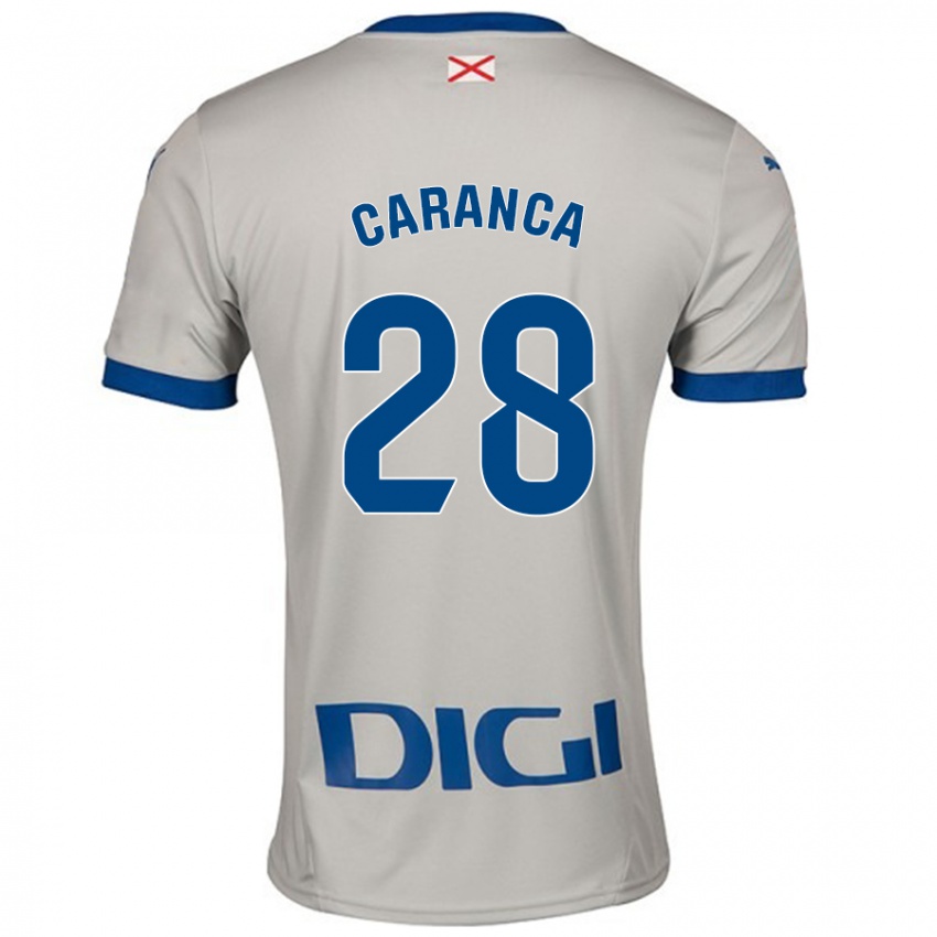 Niño Camiseta Sara Caranca #28 Gris Claro 2ª Equipación 2024/25 La Camisa Perú