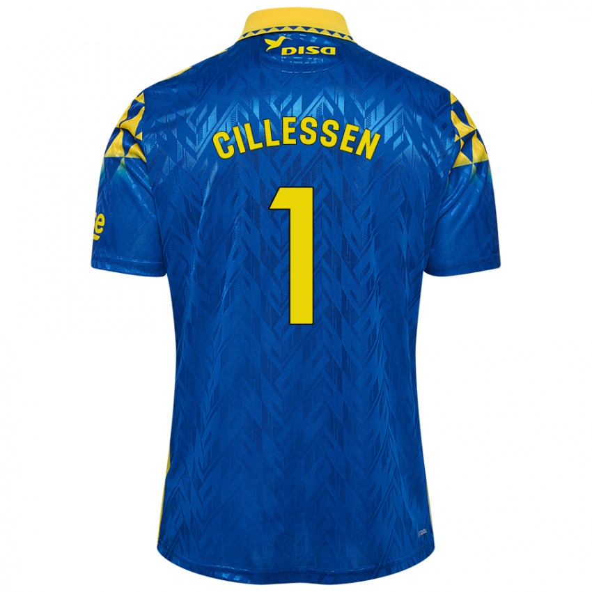 Niño Camiseta Jasper Cillessen #1 Azul Amarillo 2ª Equipación 2024/25 La Camisa Perú