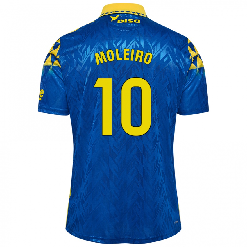 Niño Camiseta Alberto Moleiro #10 Azul Amarillo 2ª Equipación 2024/25 La Camisa Perú