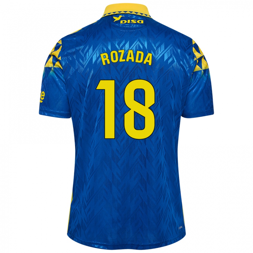 Niño Camiseta Viti Rozada #18 Azul Amarillo 2ª Equipación 2024/25 La Camisa Perú