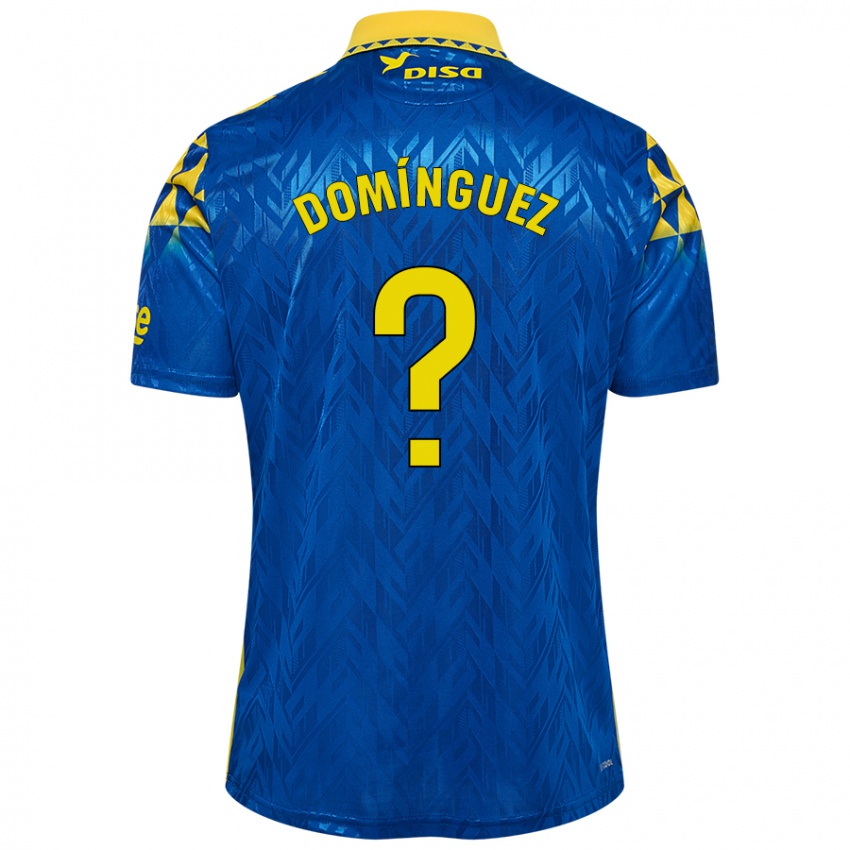 Niño Camiseta Carlos Domínguez #0 Azul Amarillo 2ª Equipación 2024/25 La Camisa Perú