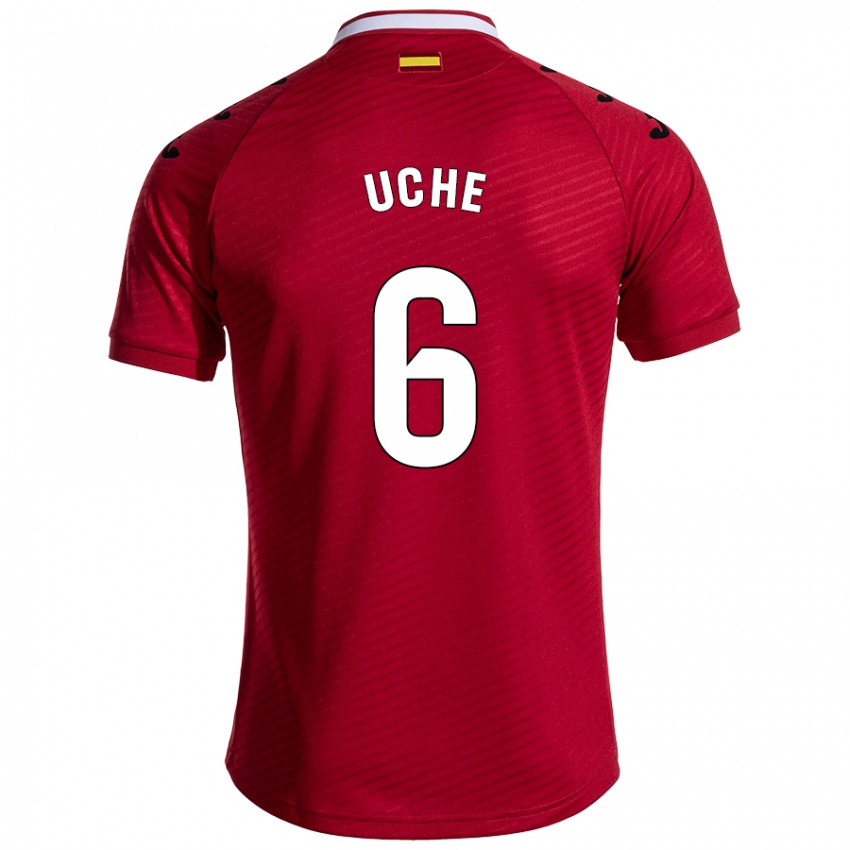 Niño Camiseta Chrisantus Uche #6 Rojo Oscuro 2ª Equipación 2024/25 La Camisa Perú