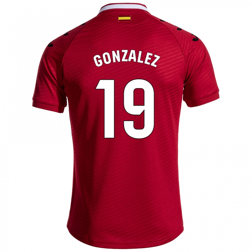 Niño Camiseta Peter Gonzalez #19 Rojo Oscuro 2ª Equipación 2024/25 La Camisa Perú