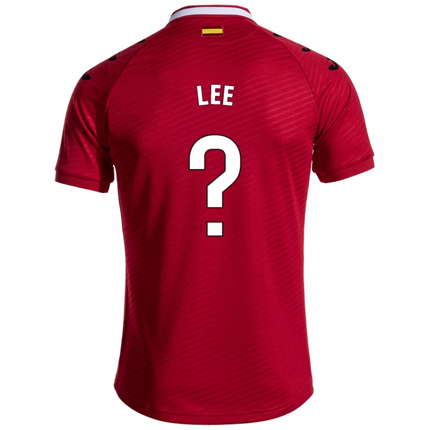 Niño Camiseta Sang-Min Lee #0 Rojo Oscuro 2ª Equipación 2024/25 La Camisa Perú