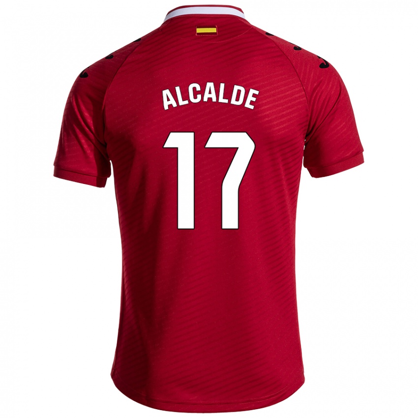 Niño Camiseta Jacobo Alcalde #17 Rojo Oscuro 2ª Equipación 2024/25 La Camisa Perú