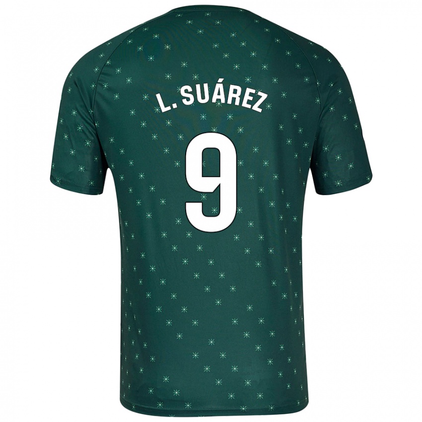 Niño Camiseta Luis Suárez #9 Verde Oscuro 2ª Equipación 2024/25 La Camisa Perú