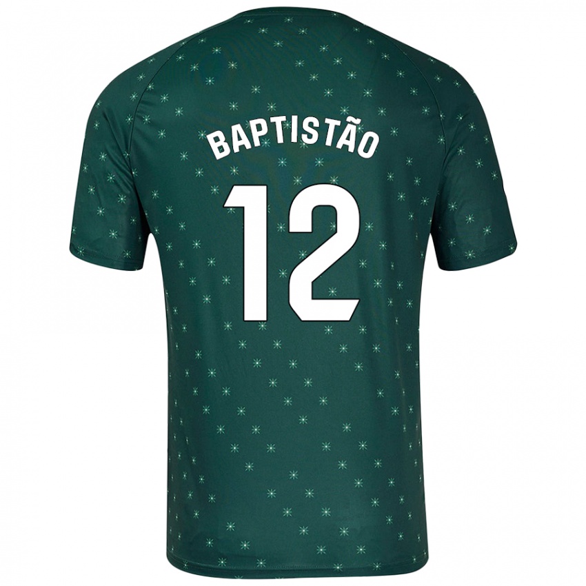 Niño Camiseta Léo Baptistão #12 Verde Oscuro 2ª Equipación 2024/25 La Camisa Perú