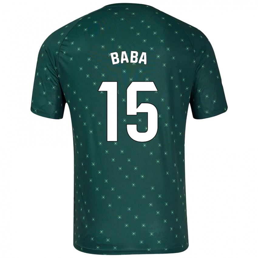 Niño Camiseta Iddrisu Baba #15 Verde Oscuro 2ª Equipación 2024/25 La Camisa Perú