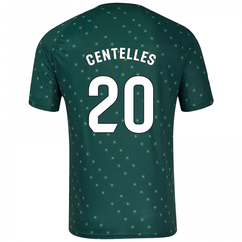 Niño Camiseta Álex Centelles #20 Verde Oscuro 2ª Equipación 2024/25 La Camisa Perú