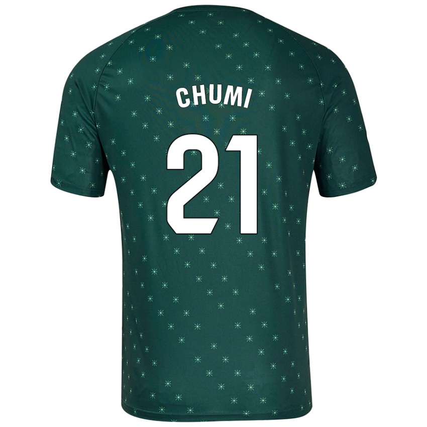 Niño Camiseta Chumi #21 Verde Oscuro 2ª Equipación 2024/25 La Camisa Perú