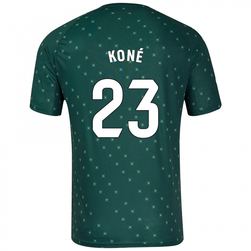 Niño Camiseta Ibrahima Koné #23 Verde Oscuro 2ª Equipación 2024/25 La Camisa Perú