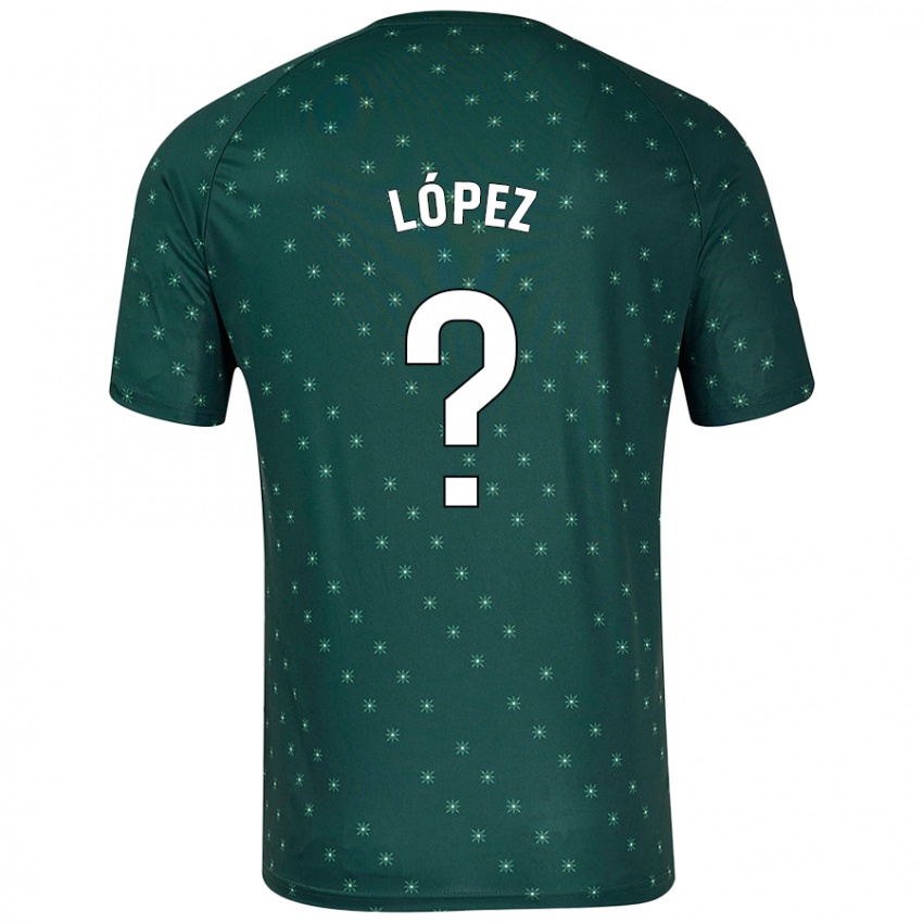 Niño Camiseta Jesús López #0 Verde Oscuro 2ª Equipación 2024/25 La Camisa Perú